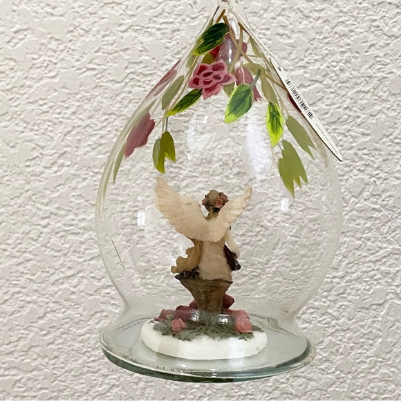 Vintage Celebrations Handpainted Blown Glass Angel Collectible Ornament - Picture 9 of 15